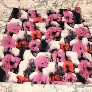 J Crew Floral Mini Skirt